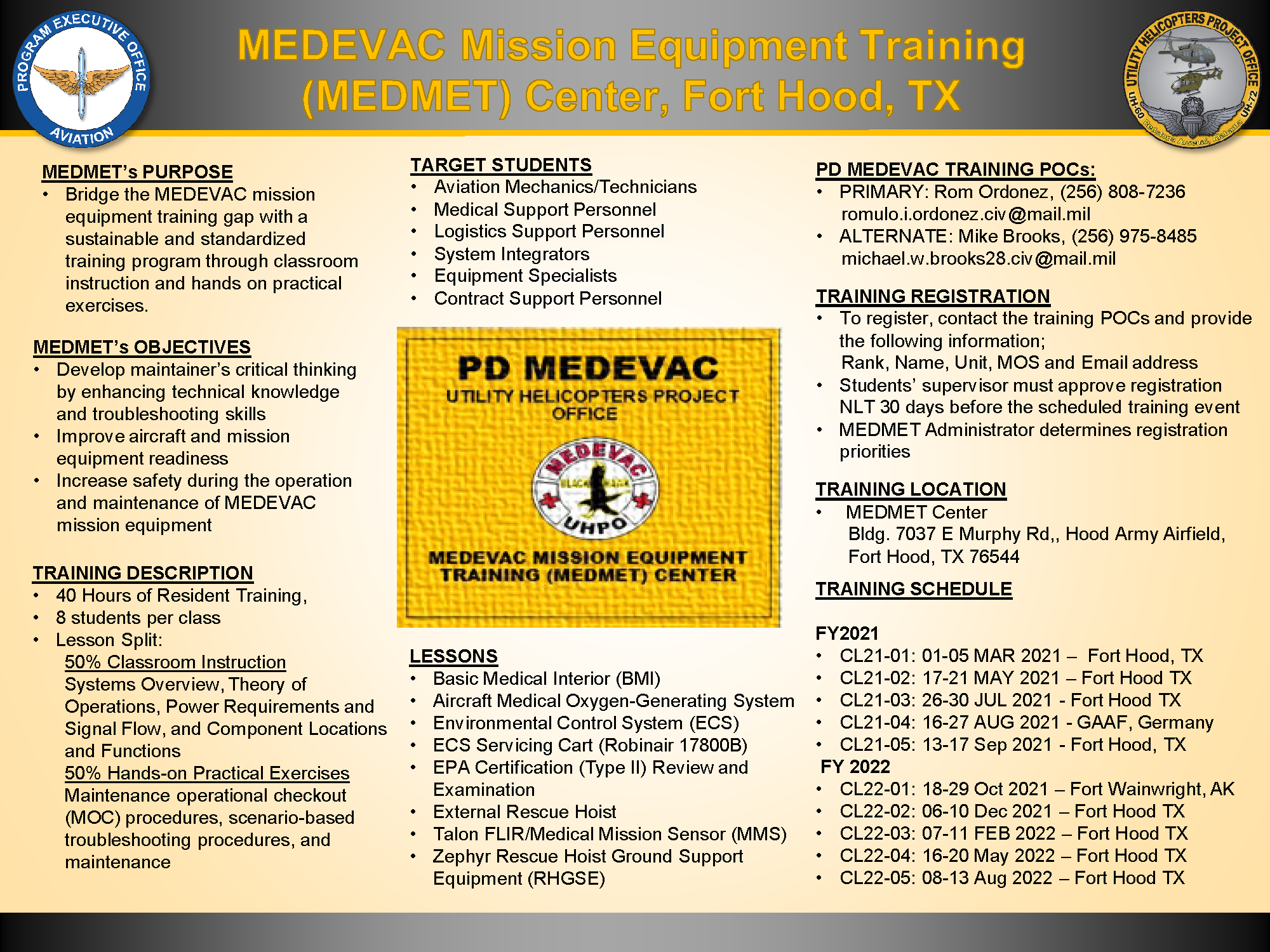 MEDEVAC Mission Equipment Training 
